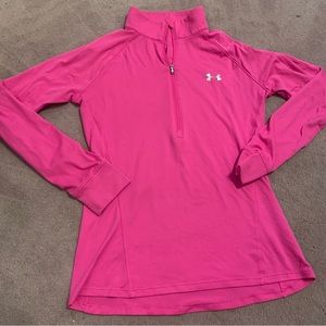 Under Armour | Pink Quarter Zip Pullover